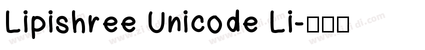 Lipishree Unicode Li字体转换